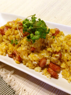 5分で簡単朝食!ソーセージ炒飯-レシピのメイン写真