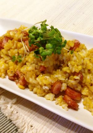 5分で簡単朝食！ソーセージ炒飯-レシピのメイン写真