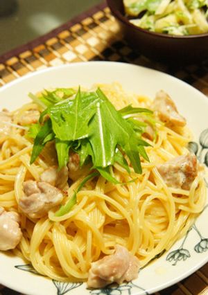 鶏と柚子胡椒のクリームパスタ-レシピのメイン写真