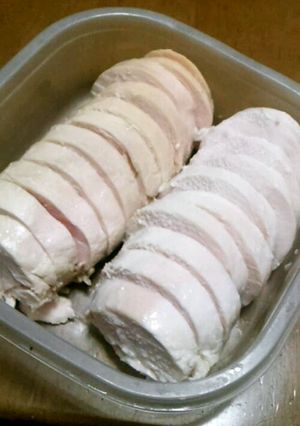 俺流・塩麹＆醤油麹の鶏ハム-レシピのメイン写真