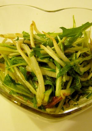 ◇居酒屋風◇水菜ともやしのホットサラダ-レシピのメイン写真