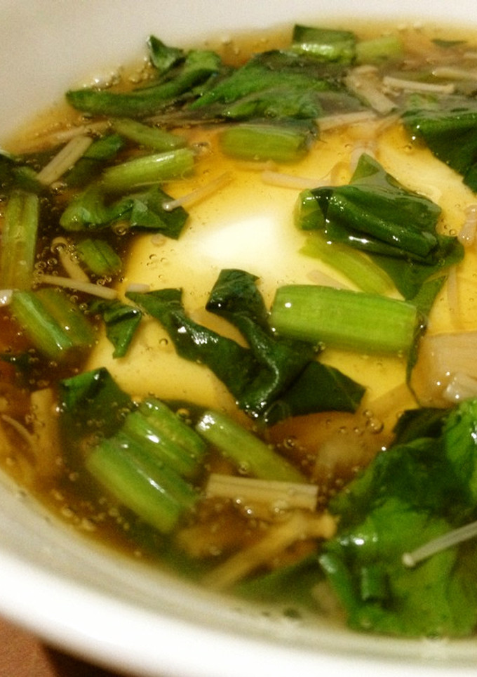【温奴】えのきとほうれん草の野菜あんかけ-レシピのメイン写真