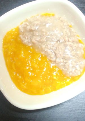 実は具沢山かぼちゃのそぼろあんかけ離乳食-レシピのメイン写真