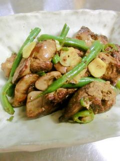 鶏肝のカレー炒め-レシピのメイン写真