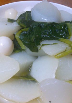 大根と小松菜の鶏がらスープ煮-レシピのメイン写真