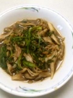春菊と舞茸の炒め煮-レシピのメイン写真