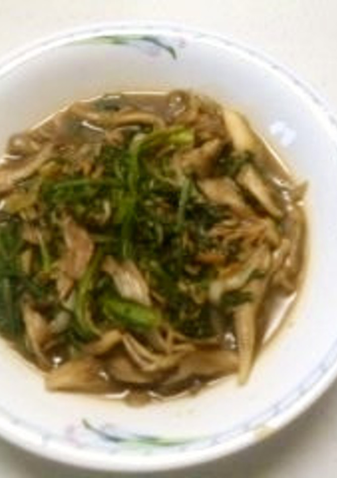 春菊と舞茸の炒め煮-レシピのメイン写真