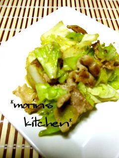 ちょー簡単キャベツと豚肉炒め-レシピのメイン写真