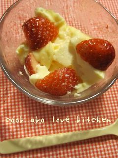 いちごババロア-レシピのメイン写真