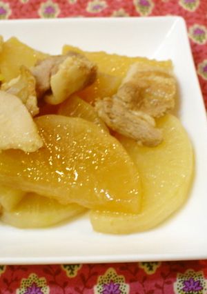 水と油使わない　大根とばら肉の煮物-レシピのメイン写真