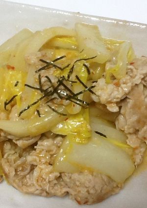 白菜ぶたこまのキムチーズ炒め-レシピのメイン写真