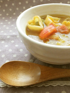 *マカロニとミニトマトのカレースープ*-レシピのメイン写真