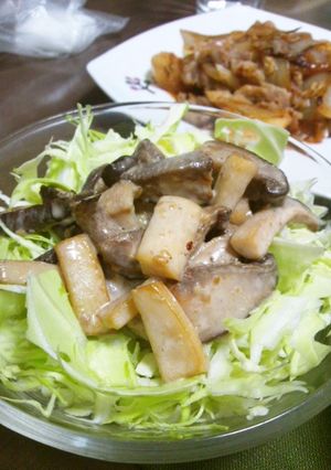 香ばし♪きのことキャベツのサラダ-レシピのメイン写真