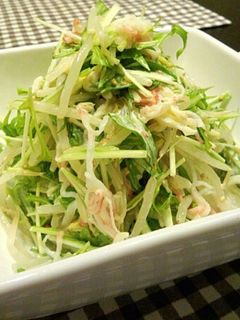 水菜ともやしのマヨサラダ-レシピのメイン写真