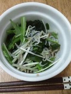 水菜とジャコの簡単和え物-レシピのメイン写真