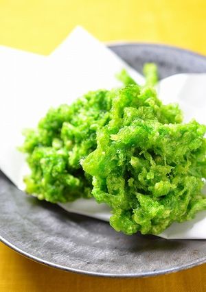 沖縄の春！生アーサーのかき揚げ天ぷら-レシピのメイン写真