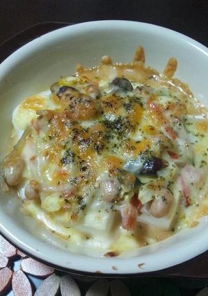 簡単★ごぼうサラダグラタン(リメイク)-レシピのメイン写真