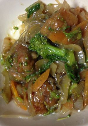 豚バラ団子と春雨の和風カレー煮-レシピのメイン写真