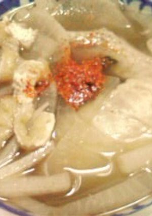 「鬼平風」鶏大根ひとりレンジ鍋（殿様風）-レシピのメイン写真