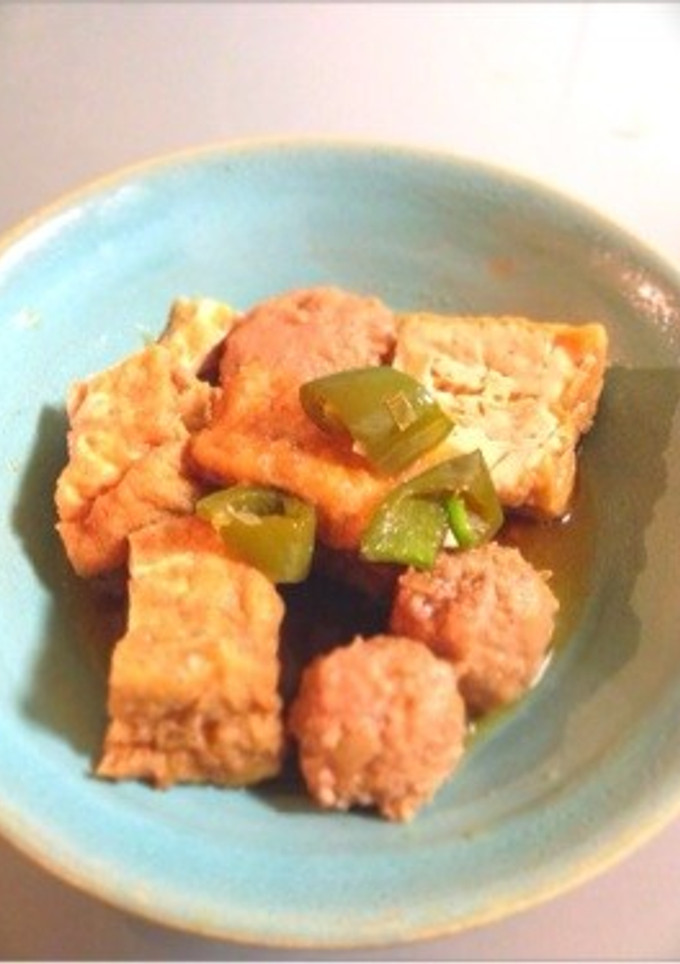 厚揚げと豚団子の煮物-レシピのメイン写真