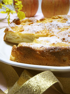りんごとヨーグルトのしっとりケーキ-レシピのメイン写真