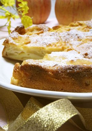 りんごとヨーグルトのしっとりケーキ-レシピのメイン写真
