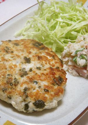 鶏と豆腐とのりバーグ☆（離乳食後期にも）-レシピのメイン写真