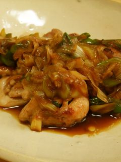 簡単♪美味しい♪鶏肉の甘辛ネギソース♪-レシピのメイン写真