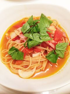 トマトスープパスタ-レシピのメイン写真