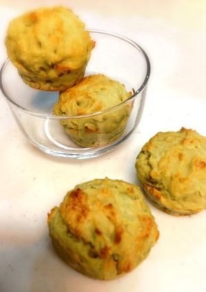 ヘルシーお豆腐抹茶マフィンパン-レシピのメイン写真