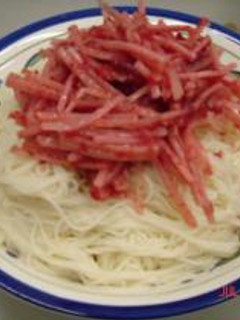 梅ごぼうそうめん(100円)-レシピのメイン写真