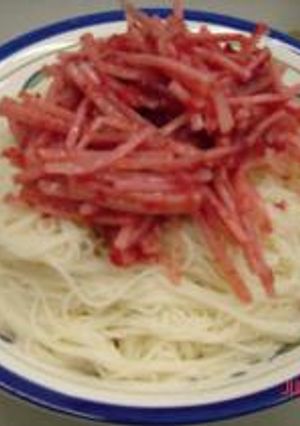 梅ごぼうそうめん(100円）-レシピのメイン写真