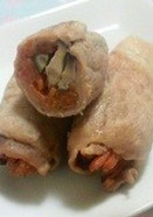 ニンジンと椎茸の豚肉巻き-レシピのメイン写真