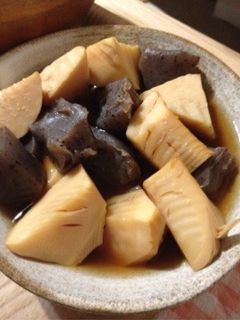 竹の子とこんにゃくのちぎり煮-レシピのメイン写真