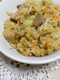 リメイク!角煮の煮汁で炊き込みご飯☆-レシピのメイン写真