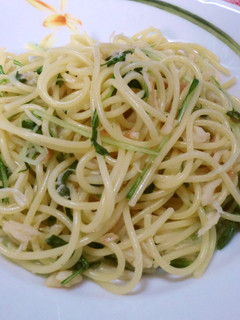 貝柱と梅のスパゲティ-レシピのメイン写真