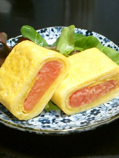 お弁当・オツマミに★タラコの玉子焼き-レシピのメイン写真