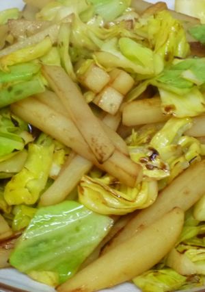 ポテキャベのしそドレ炒め-レシピのメイン写真