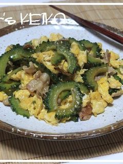 【農家のレシピ】ゴーヤと豚肉と卵の炒め物-レシピのメイン写真