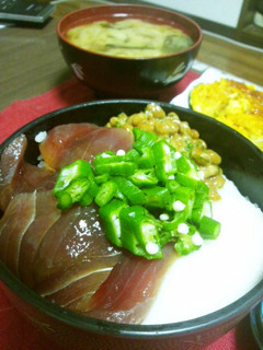 漬けととろろと納豆おくらのねばねば丼-レシピのメイン写真