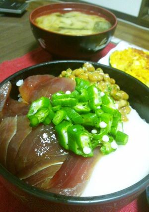 漬けととろろと納豆おくらのねばねば丼-レシピのメイン写真