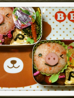 キャラ弁 ブタさん-レシピのメイン写真