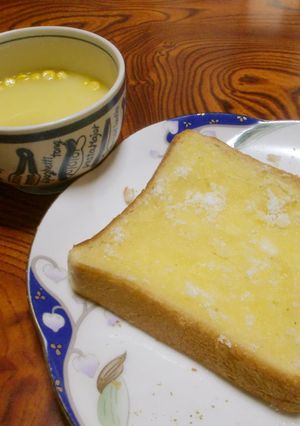 簡単にフレンチトースト風パン三度焼き-レシピのメイン写真