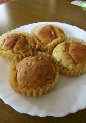 離乳食　納豆とバナナのカップケーキ-レシピのメイン写真