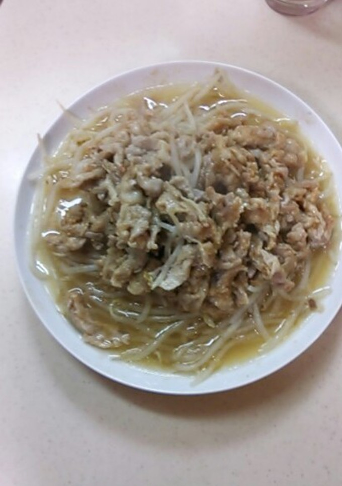 もやしと豚肉の焼き肉タレ蒸し-レシピのメイン写真
