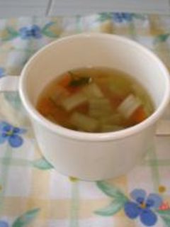 簡単野菜のコンソメスープ-レシピのメイン写真