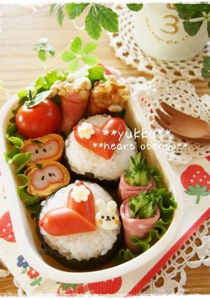 *バレンタイン❤大人なハートのお弁当*-レシピのメイン写真