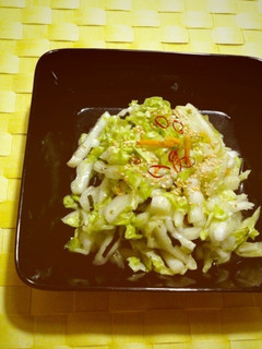 白菜(キャベツ)のゴマ風味お茶漬けあえ♡-レシピのメイン写真