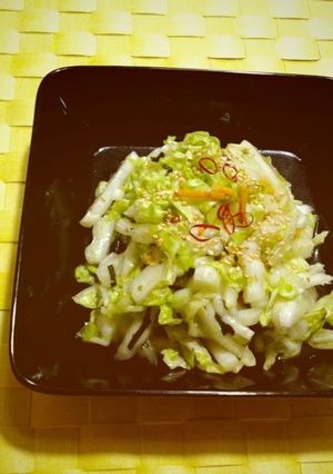 白菜(キャベツ)のゴマ風味お茶漬けあえ♡-レシピのメイン写真