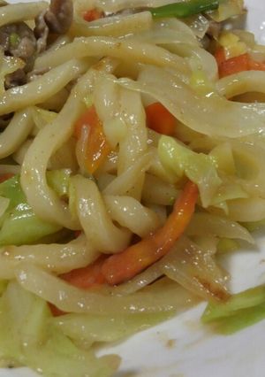 簡単♪旦那と子供が喜ぶ焼きうどん-レシピのメイン写真
